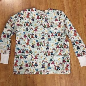 UA Scrubs MediumCoat Jacket Children Kids Rainbow